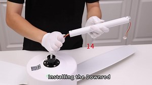 46 in. Indoor White Integrated LED 6 Speed Reversible DC Motor Ceiling Fan with Remote Control WZ-S25010803W-H