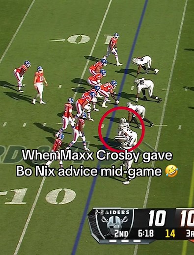 Maxx Crosby's Mid-Game Advice to Bo Nix