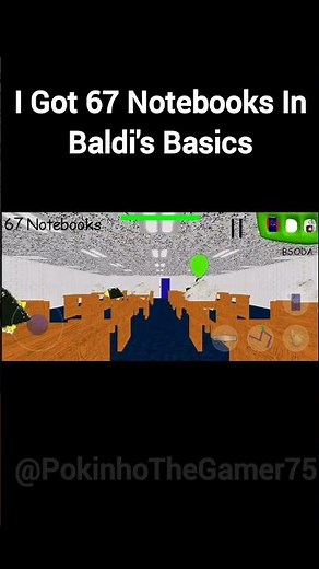 67 Notebooks In Baldi's Basics #baldisbasics #baldi #shorts #memes #pghlfilms #ytshorts #gaming