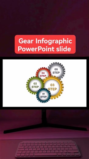 Gear Infographic PowerPoint Slide #PowerPoint #PowerPointTrick #Powerpointtips #powerpointtutorial #powerpointtricks #powerpointforbeginners #powerpointpresentation | Powerpoint Tutorials