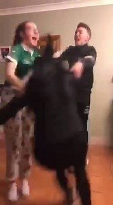 50K views · 510 reactions | This is how not to do the Triangle Dance. This is hilarious. Limerick cousins, Andy, Katie and Rae who ends up falling to the ground in the funniest triangle dance fail. If you have a video you would like shared you can send it to us here on Facebook. | Irish Daily Mirror | Facebook