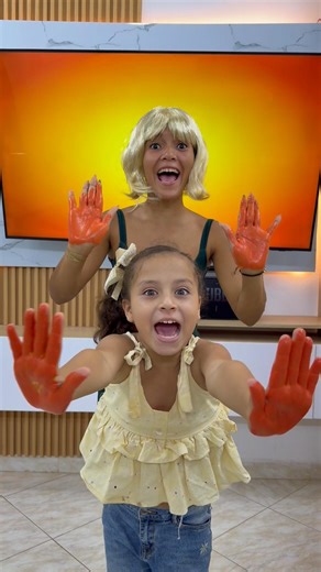 We made the beautiful orange color
