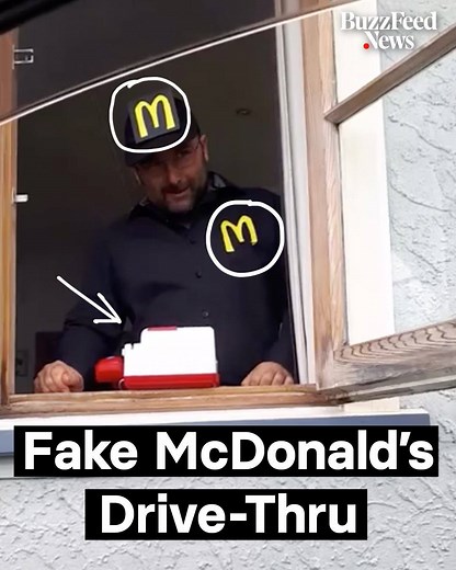 This family made a fake McDonald’s drive-thru window for their children while their country was on lockdown 🍔❤️ | BuzzFeed News