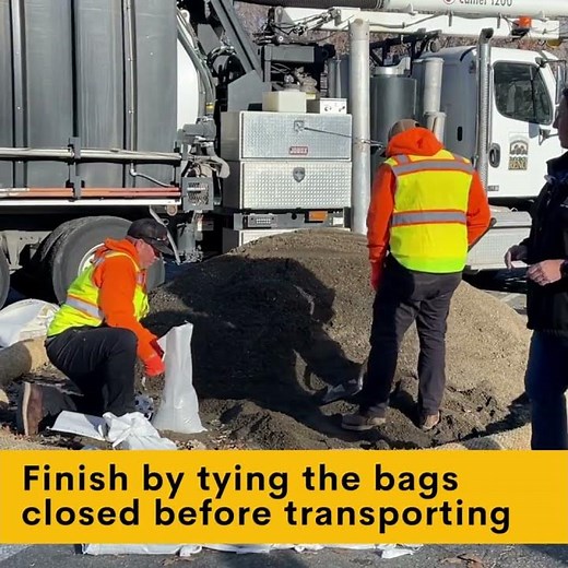 How to fill and place sandbags