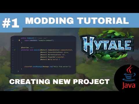 #1 Hytale Modding - creating new project