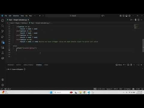 Day 1: Python Beginner Project – Calculator