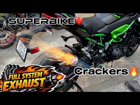 Z900 Full System Exhaust 🔥|Crackers❤️| @ujjwaloraon