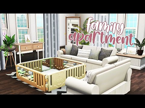 SMALL COSY FAMILY APARTMENT 🤍 the sims 3 speed build