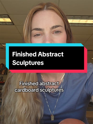 Exploring Abstract Cardboard Sculptures by Students