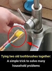 Tying two old toothbrushes together can help solve several tricky problems in a simple and cost-effective way 😲 | BNews