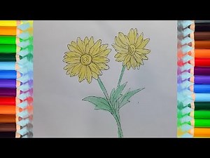 How to draw chrysanthemum Flower