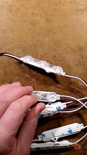 High voltage sign LEDs