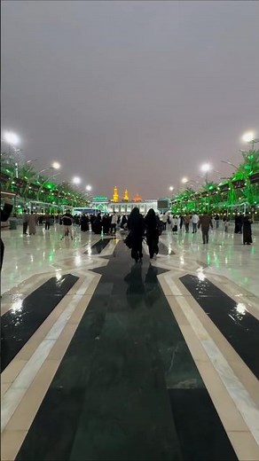 اجمل تصوير من بين الحرمين كربلاء المقدسه الامام الحسين عليه السلام