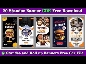 Standee Banner cdr Free Dwonload | Standee and Roll up Banners | Standee Banner #shanitechguide