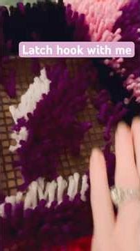 ASMR Latch hook tutorial (full video coming soon) #asmr #craft #latchhook #tutorial #tingles