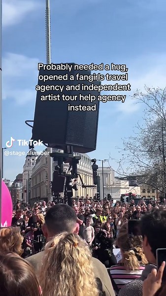 We’ll still take a hug though 🤍 #fangirltrip #tourlife #genztravel #fangirl #smallbusiness #creatorsearchinsight #probablyneededahugtrend #harrystyles #edsheeran #jonasbrothers #independantartist #unsignedartist #bookingagent #concert #fangirls #musicbusiness #artistmanagement