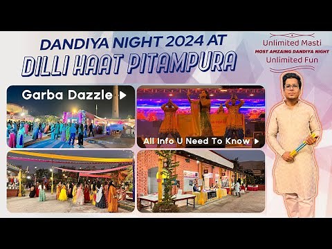 Dandiya Night 2024 At Dilli Haat Pitampura || Garba Dazzle 2024 || Dandiya Night Dilli Haat NSP