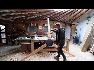 Rebuilding My Homemade Wind Turbine And Hand Carving Wooden Blades