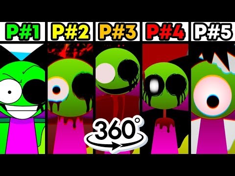 360 VR | Incredibox Sprunki Pyramixed Phase 1 VS Phase2 VS Phase 3VS Phase4 VS Phase5 FULL ANIMATED