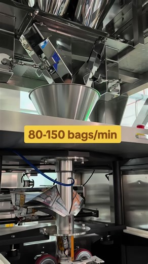 High speed Organic Dark Chocolate chips vertical packaging machinery #food #packing