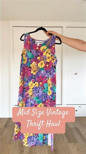 Mid Size Thrift Haul with Vintage Finds!