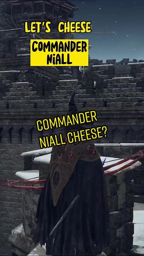 Let’s try to cheese Commander Niall 🧀 @erzschurke #eldenring #gaming #bossfight