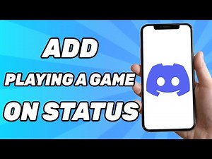How To Add Playing a Game on Discord Mobile Status 2025