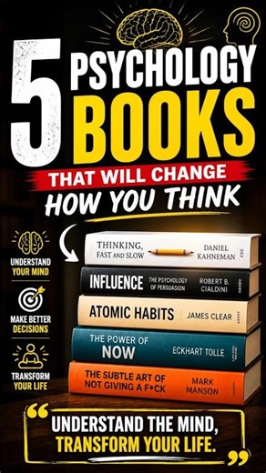 5 Psychology Books That Will Change Your Mind Forever 🧠 (Must Read!)