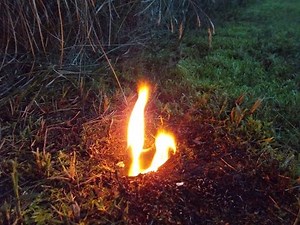 REAL! Will-o'-the-wisp - ignis fatuus - błędne ogniki - Irrlichter - fuego fatuo - feu follet