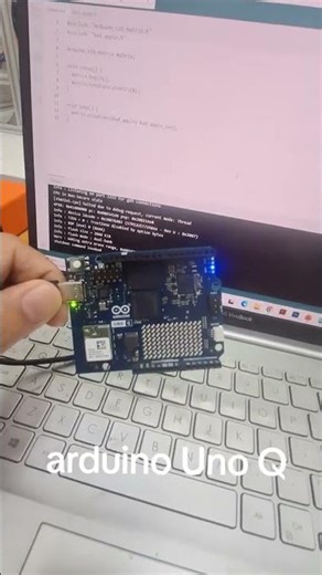 testing upload arduino uno Q #diyprojects #arduinounoq #creative