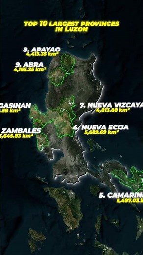 Top 10 Luzon Provinces Ranked by Size!