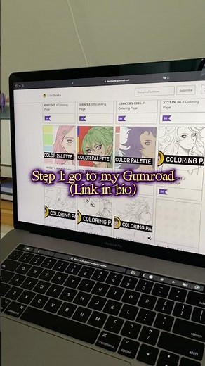 How to download my custom brush for Krita #digitalart #gumroad #artist #animeart #tutorial #art