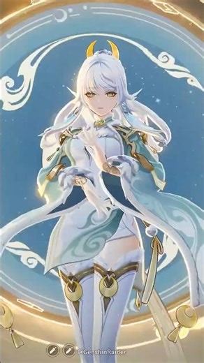 Zibai Lunar-Crystallize Team Gameplay 🌙✨ #genshinimpact #zibai #gorou #hoyocreators