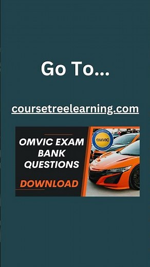 OMVIC: Ontario Motor Vehicle Industry Council Exam Questions Download PDF | OMVIC Exam Questions