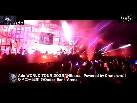 Ado - WORLD TOUR 2025 “ Hibana ”シドニー映像ちょっとだけ！