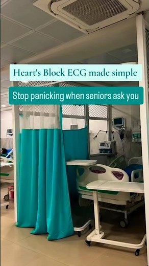 ECG of Heart Blocks made simple ✨😎 | learn more ECG concepts