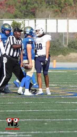 QB Jackson Dadich of West LA College (CA) with the truck stick and staredown | Nerdy Jerks