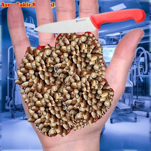 Hand infected Animation 2d maggots #usareels #satisfying #america | Asmr Sakir Medical