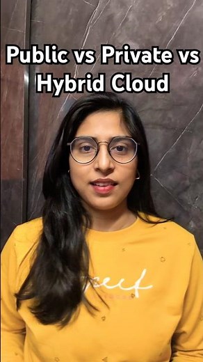 Public vs Private vs Hybrid Cloud in 1 minute #devops #cloud