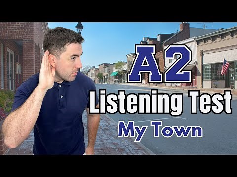 A2 Beginner English Listening Practice | My Town | CEFR