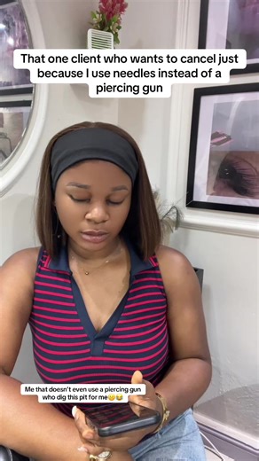 Needle piercing is the safest option. It’s cleaner, more accurate, and gentler on the skin #piercer #tattooartistinibadan #ibadanpiercingstudio #piercingtraining #goviral