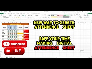 Smart Excel Attendance Sheet | Auto Present & Absent Percentage | Complete Guide