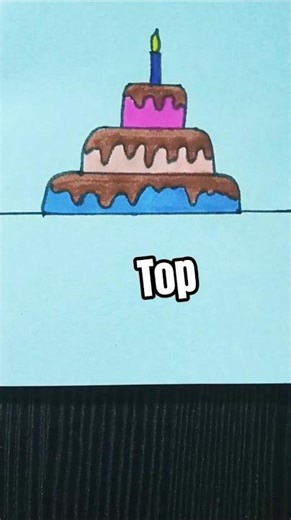 beautiful cake drawing #shorts #drawing #art