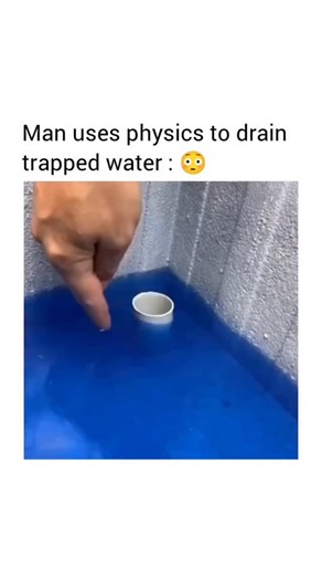 ScienceX | The video illustrates a standard siphon method that works by a combination of gravity and atmospheric pressure to drain a shallow pool. The... | Instagram