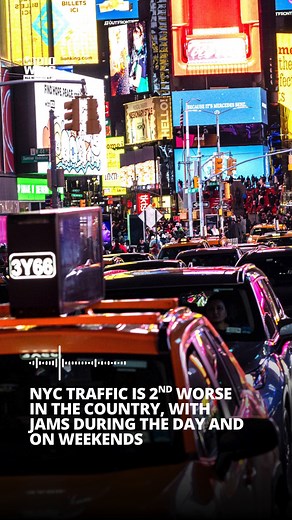 🚖 New York City experiences the second worse rates of traffic in the country, with commuters stuck sitting in jams during rush hour—but also midday, midweek and on weekends—according to the Texas A&M Transportation Institute’s latest Urban Mobility Report. “The numbers show more traffic than we’ve ever seen, but also a different kind of traffic,” David Schrank, TTI senior research scientist and lead author of the study, said. “Hybrid work capabilities, online shopping and other changes in our d