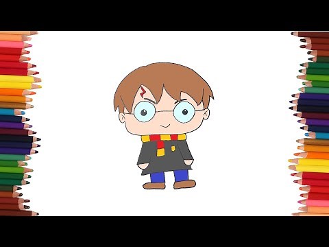 como dibujar a harry potter | Dibujos faciles