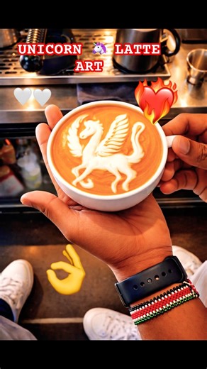 UNICORN 🦄 LATTE ART TUTORIAL.#shortsfeed #viral #shorts #trendingshorts #ytshorts