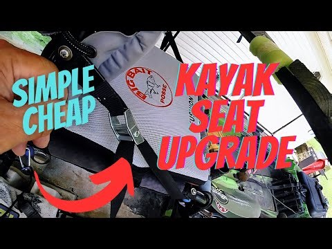 Simple, Cheap, Kayak Seat Upgrade (DIY) I Show You Two Ways To Fix It.