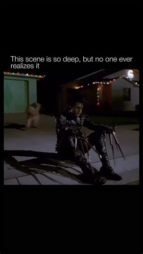 politeboy16 on Instagram: "🎬 Edward Scissorhands (1990), directed by Tim Burton, is a fantasy romance about Edward, an artificial man created by an inventor who dies before finishing him, leaving Edward with scissors for hands. He lives alone in a dark, gothic mansion until a kind woman named Peg brings him into her colorful suburban neighborhood. At first, Edward amazes the community with his talent for sculpting hedges and cutting hair, and he quickly becomes popular for his creativity and ge