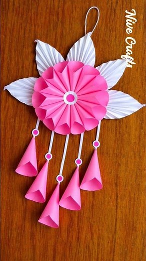 easy and quick paper wall hanging ideas / cardboard crafts wall hanging / craft ideas with paper